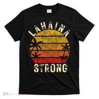 LAHAINA Strong Palm Trees Sunset Lahaina Hawaii T-Shirt thumb 0