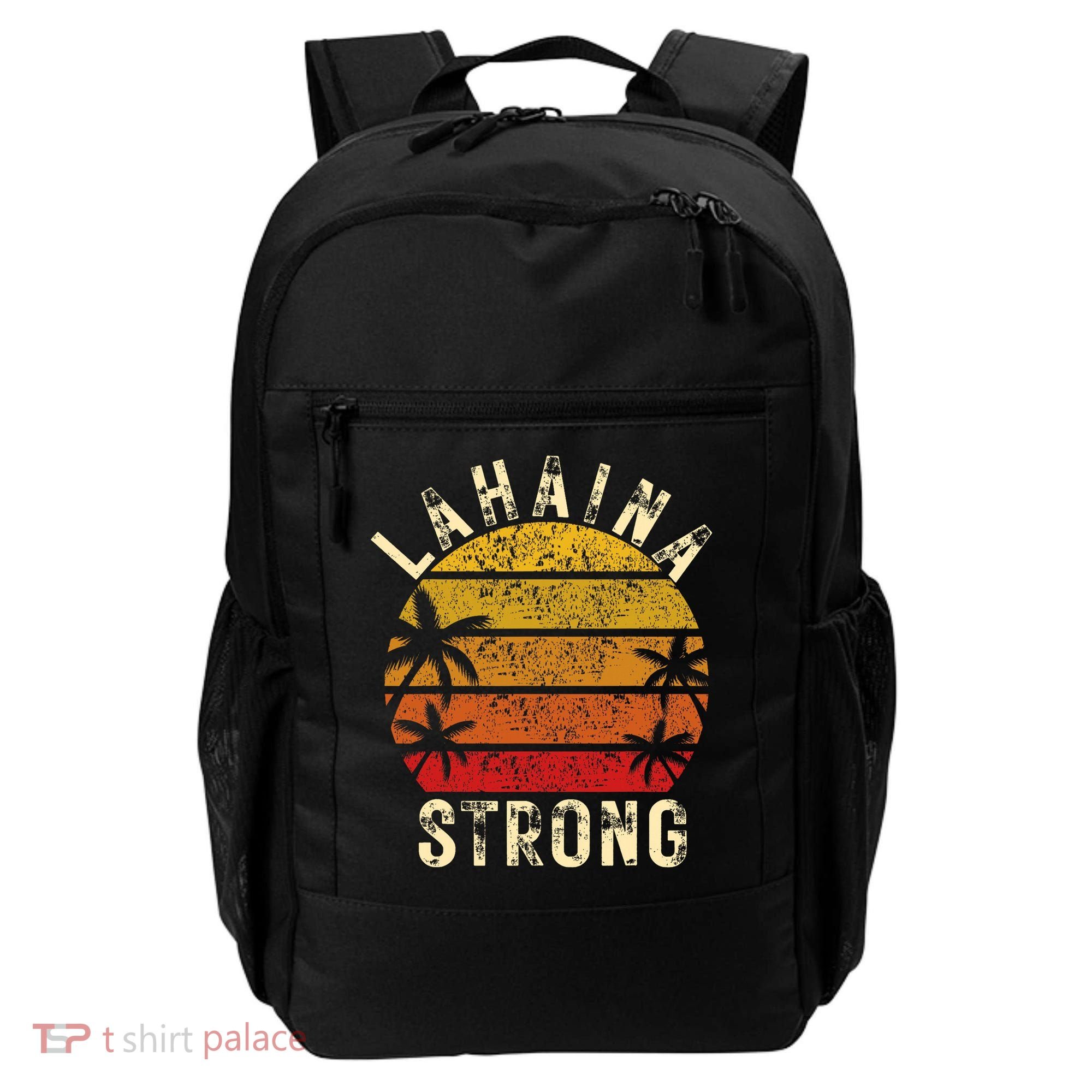 LAHAINA Strong Palm Trees Sunset Lahaina Hawaii Backpack