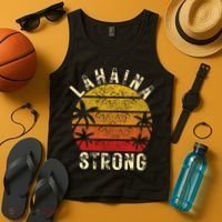 LAHAINA Strong Palm Trees Sunset Lahaina Hawaii Tank Top thumb 4