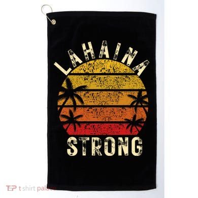 LAHAINA Strong Palm Trees Sunset Lahaina Hawaii Golf Towel