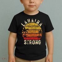 LAHAINA Strong Palm Trees Sunset Lahaina Hawaii Toddler T-Shirt thumb 2