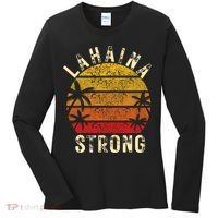 LAHAINA Strong Palm Trees Sunset Lahaina Hawaii Women's Long Sleeve Shirt thumb 0