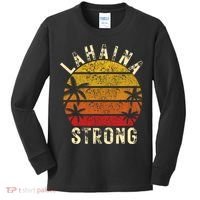 LAHAINA Strong Palm Trees Sunset Lahaina Hawaii Kids Long Sleeve Shirt thumb 0