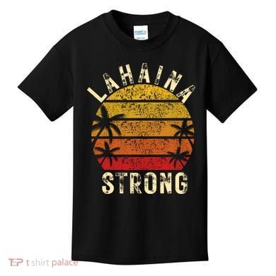 LAHAINA Strong Palm Trees Sunset Lahaina Hawaii Kids T-Shirt