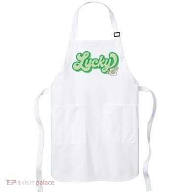 Lucky St PatrickS Day Retro Vintage Apron