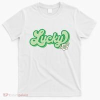 Lucky St PatrickS Day Retro Vintage T-Shirt thumb 0