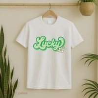 Lucky St PatrickS Day Retro Vintage T-Shirt thumb 2