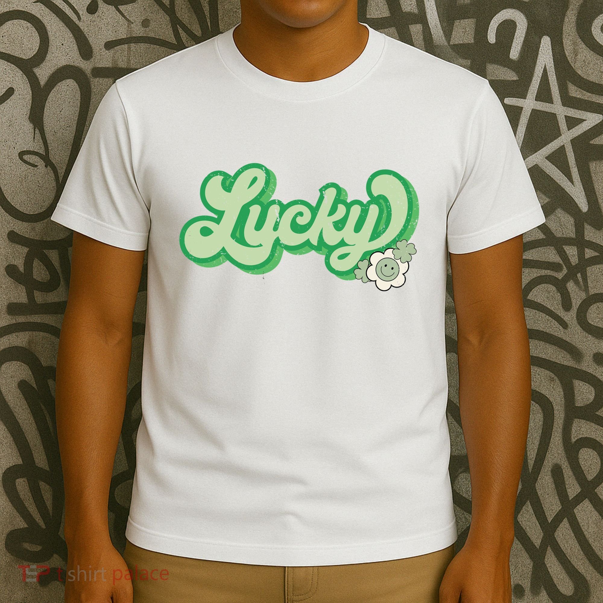 Lucky St PatrickS Day Retro Vintage T-Shirt