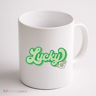 Lucky St PatrickS Day Retro Vintage Coffee Mug back