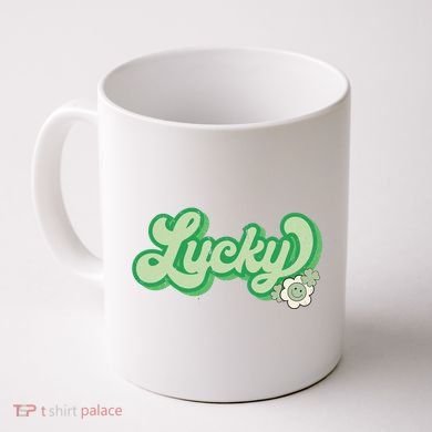 Lucky St PatrickS Day Retro Vintage Coffee Mug