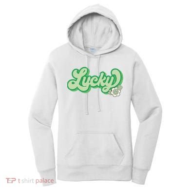 Lucky St PatrickS Day Retro Vintage Women's Hoodie