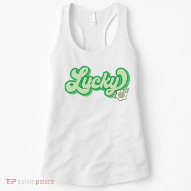 Lucky St PatrickS Day Retro Vintage Women's Tank Top