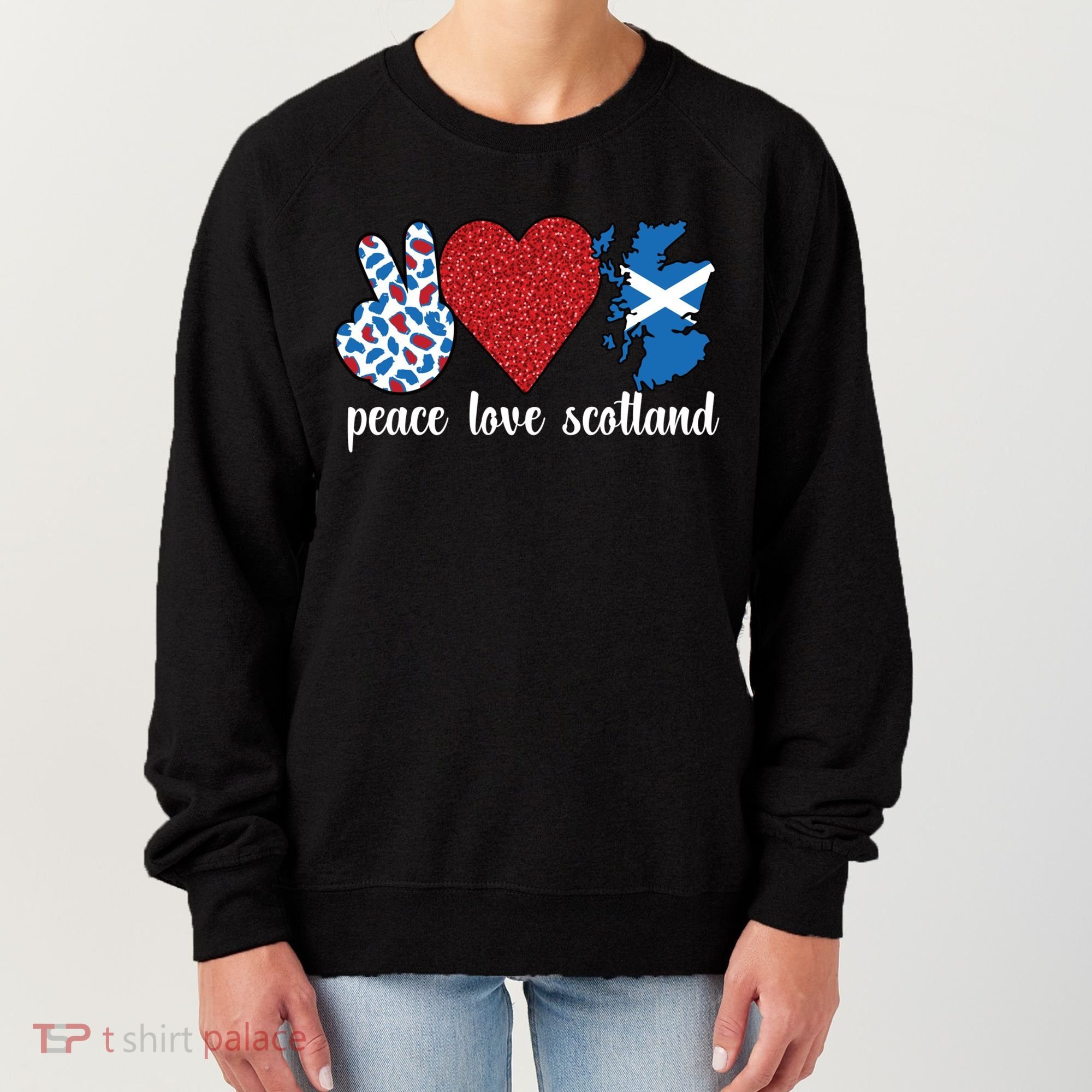 Love Scotland Proud Scottish Flag Scottish Roots Gift Women's Sweatshirt