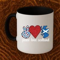 Love Scotland Proud Scottish Flag Scottish Roots Gift Coffee Mug thumb 2