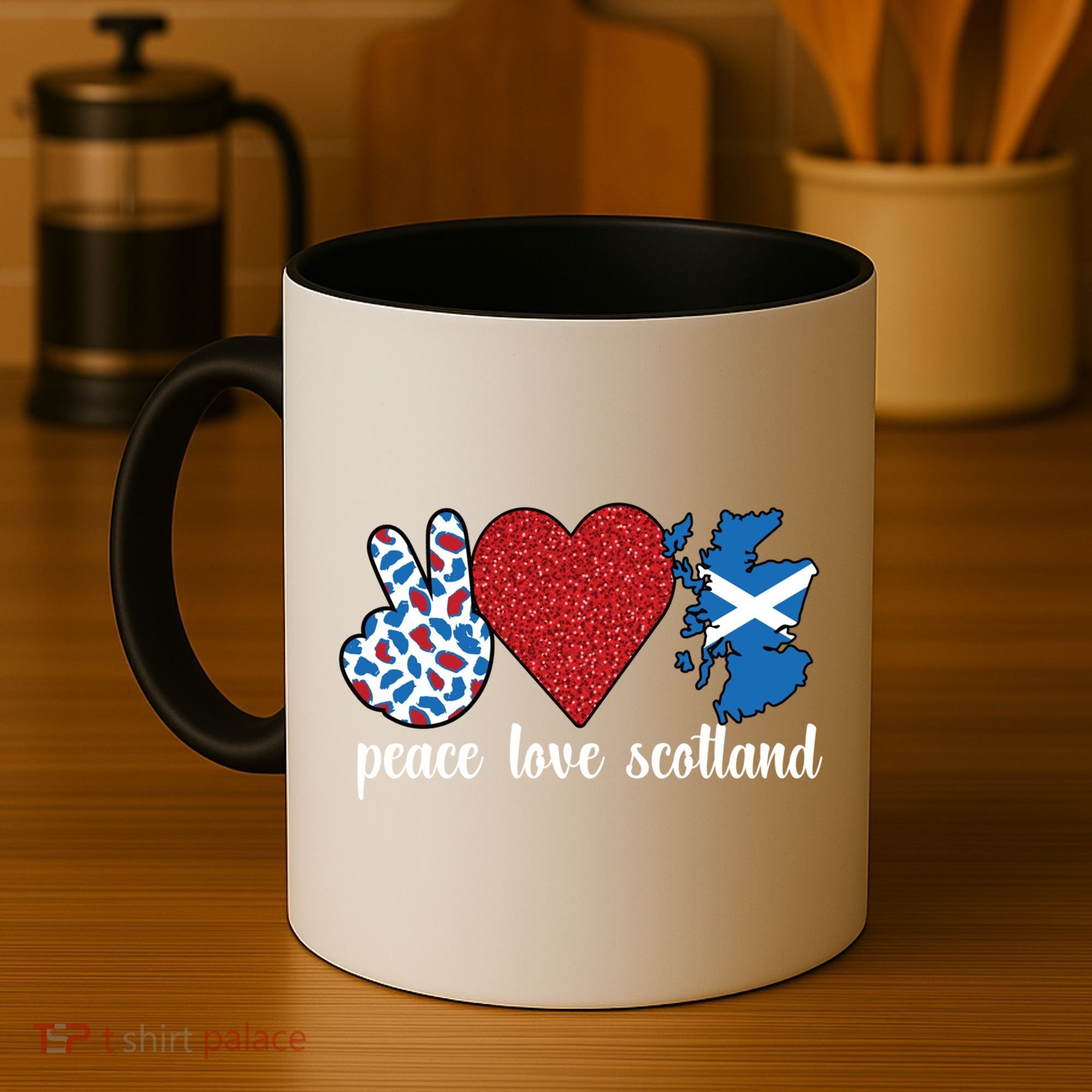 Love Scotland Proud Scottish Flag Scottish Roots Gift Coffee Mug