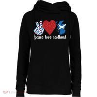 Love Scotland Proud Scottish Flag Scottish Roots Gift Womens Funnel Neck Pullover Hood thumb 0