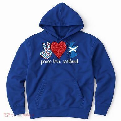Love Scotland Proud Scottish Flag Scottish Roots Gift Hoodie