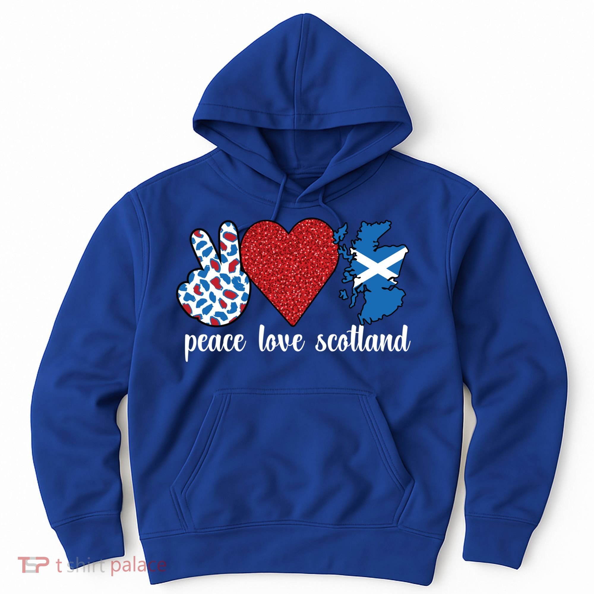 Love Scotland Proud Scottish Flag Scottish Roots Gift Hoodie