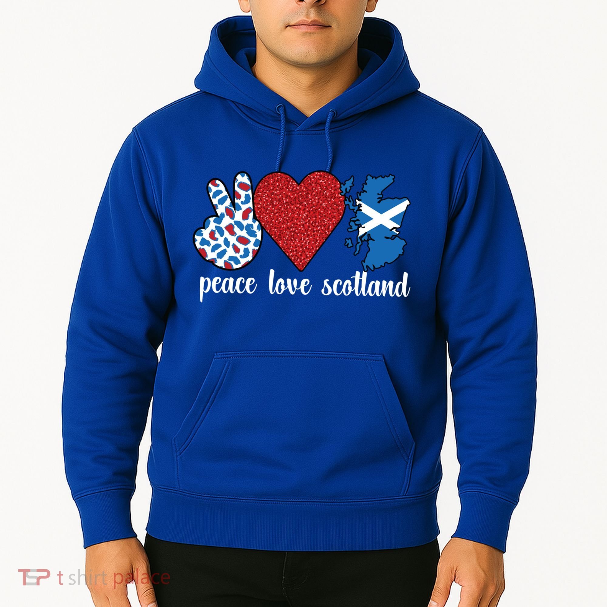 Love Scotland Proud Scottish Flag Scottish Roots Gift Hoodie