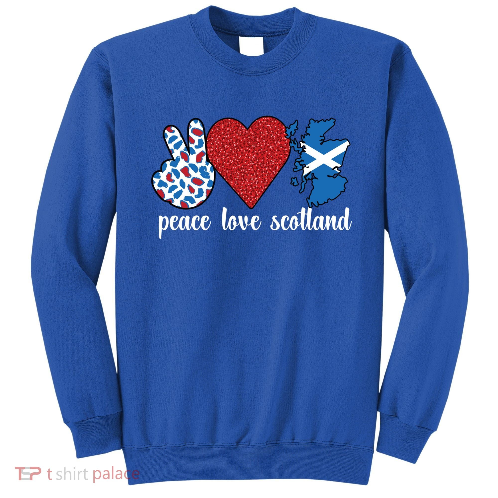 Love Scotland Proud Scottish Flag Scottish Roots Gift Sweatshirt