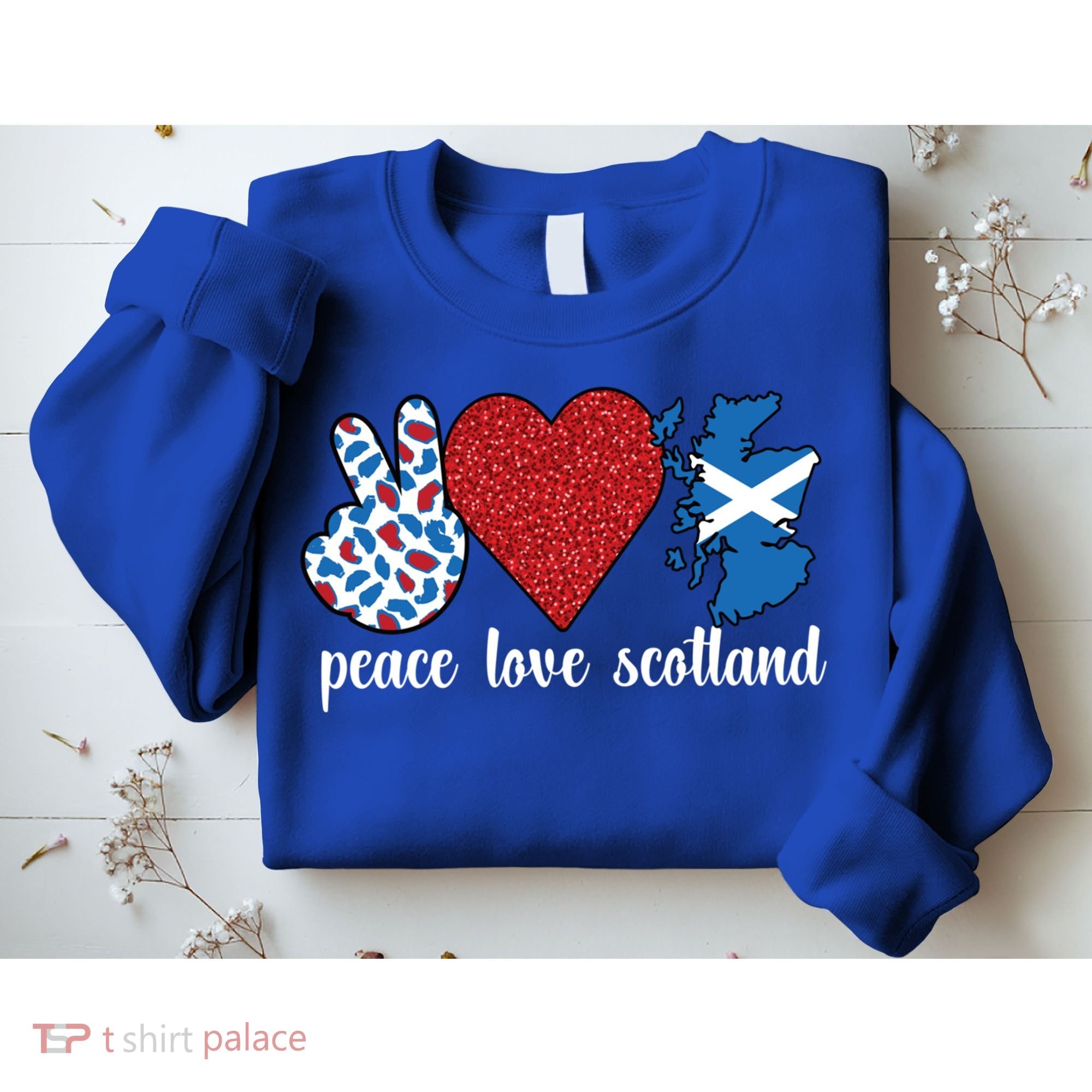 Love Scotland Proud Scottish Flag Scottish Roots Gift Sweatshirt