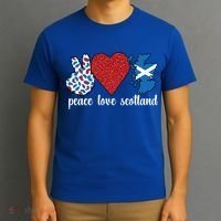 Love Scotland Proud Scottish Flag Scottish Roots Gift T-Shirt thumb 3