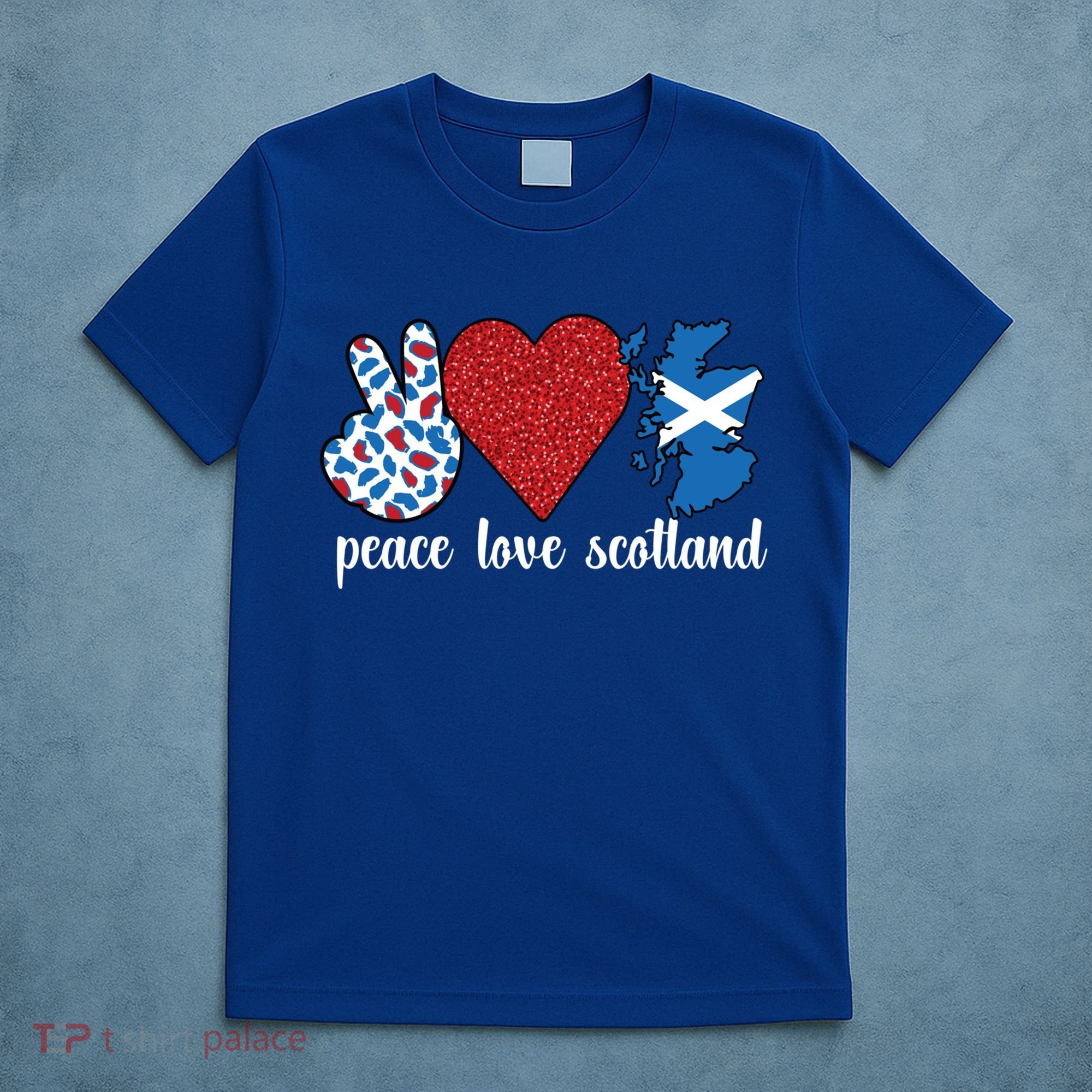 Love Scotland Proud Scottish Flag Scottish Roots Gift T-Shirt