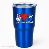 Love Scotland Proud Scottish Flag Scottish Roots Gift Tumbler thumb 0
