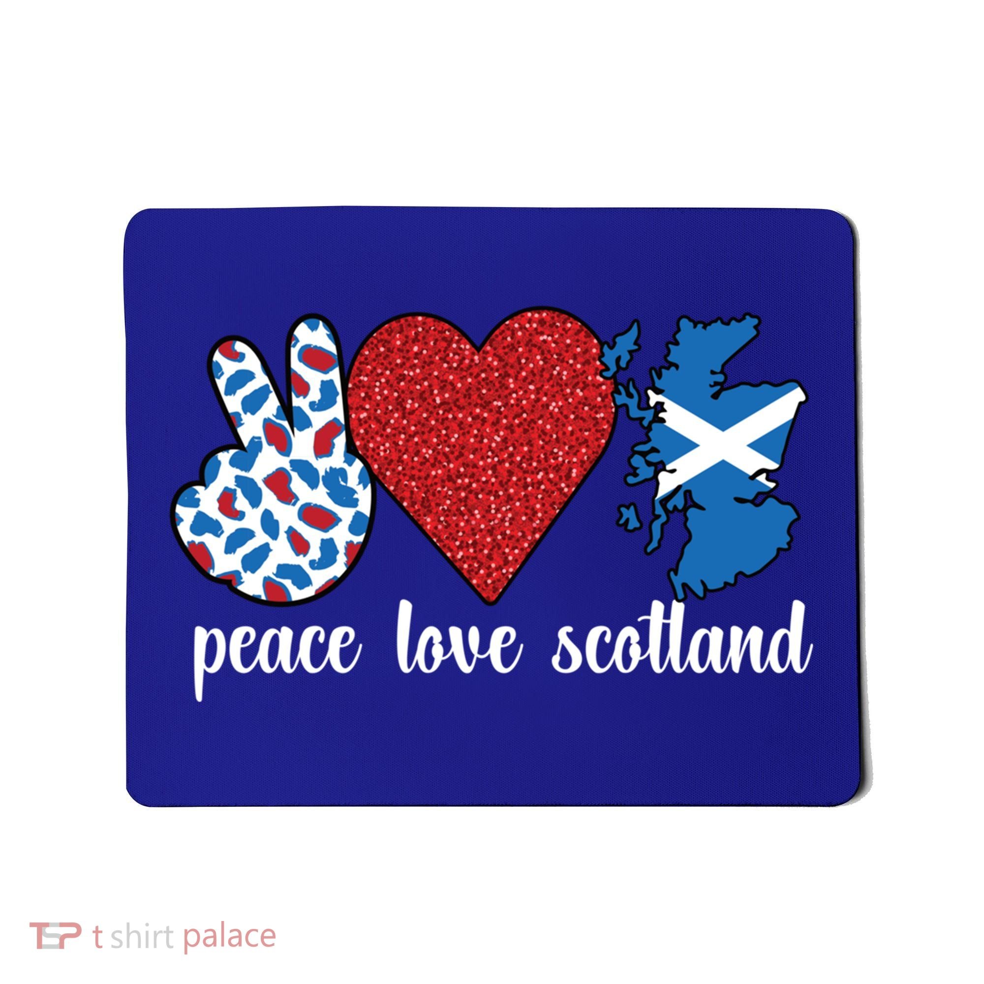 Love Scotland Proud Scottish Flag Scottish Roots Gift Mousepad