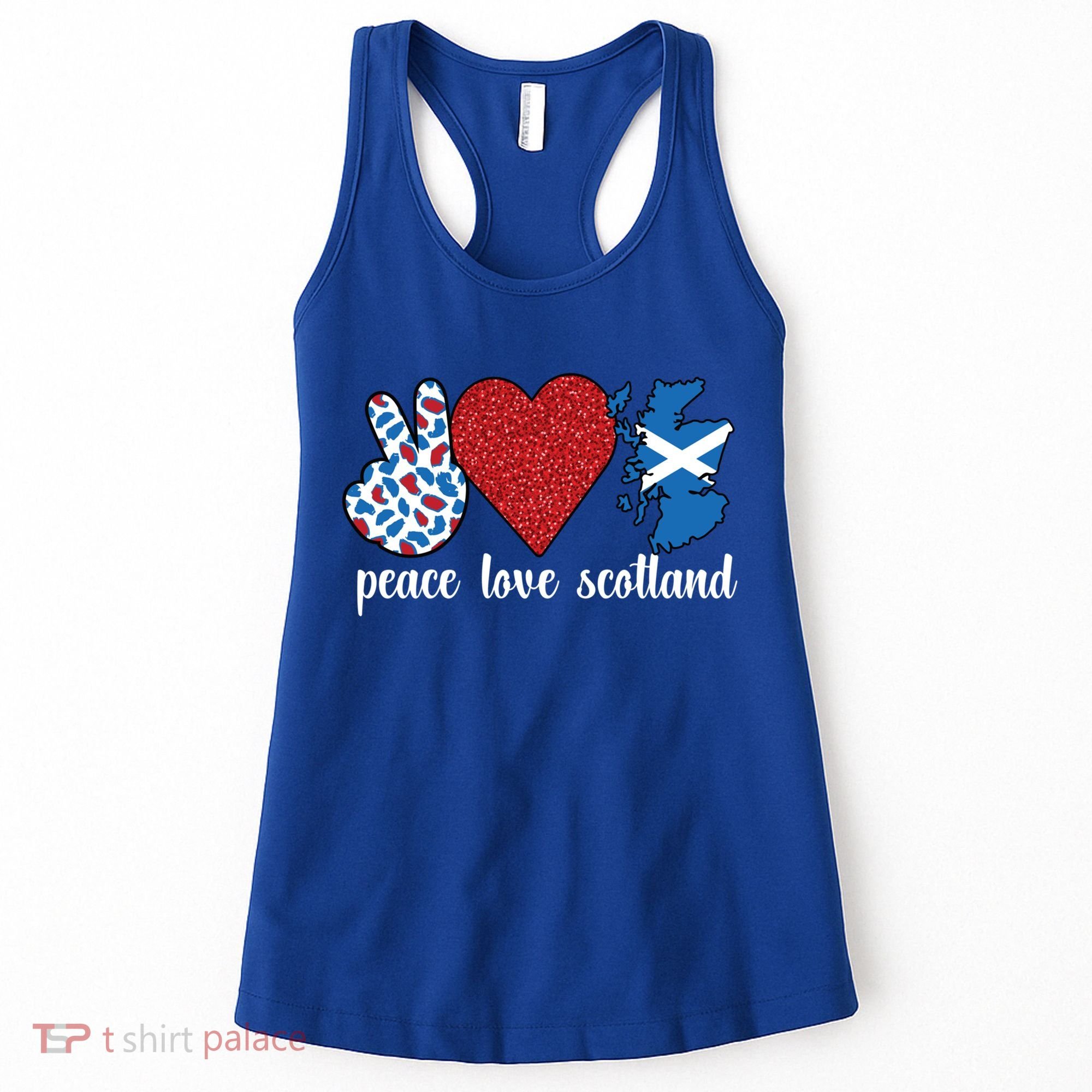 Love Scotland Proud Scottish Flag Scottish Roots Gift Women's Tank Top