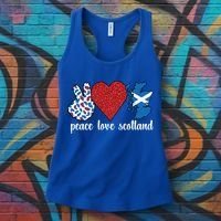 Love Scotland Proud Scottish Flag Scottish Roots Gift Women's Tank Top thumb 3