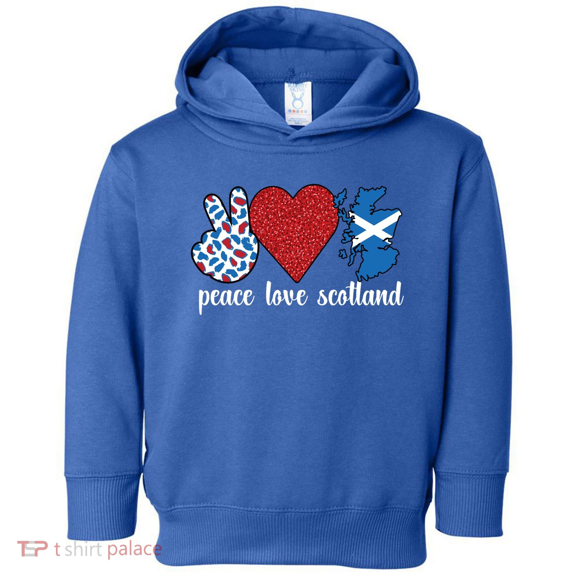 Love Scotland Proud Scottish Flag Scottish Roots Gift Toddler Hoodie