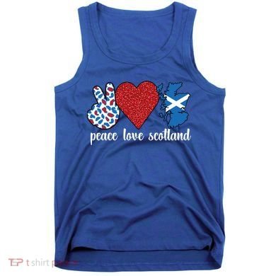 Love Scotland Proud Scottish Flag Scottish Roots Gift Tank Top