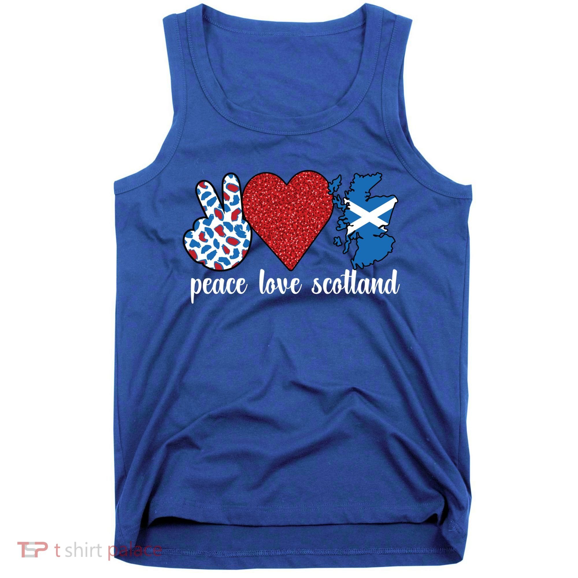 Love Scotland Proud Scottish Flag Scottish Roots Gift Tank Top