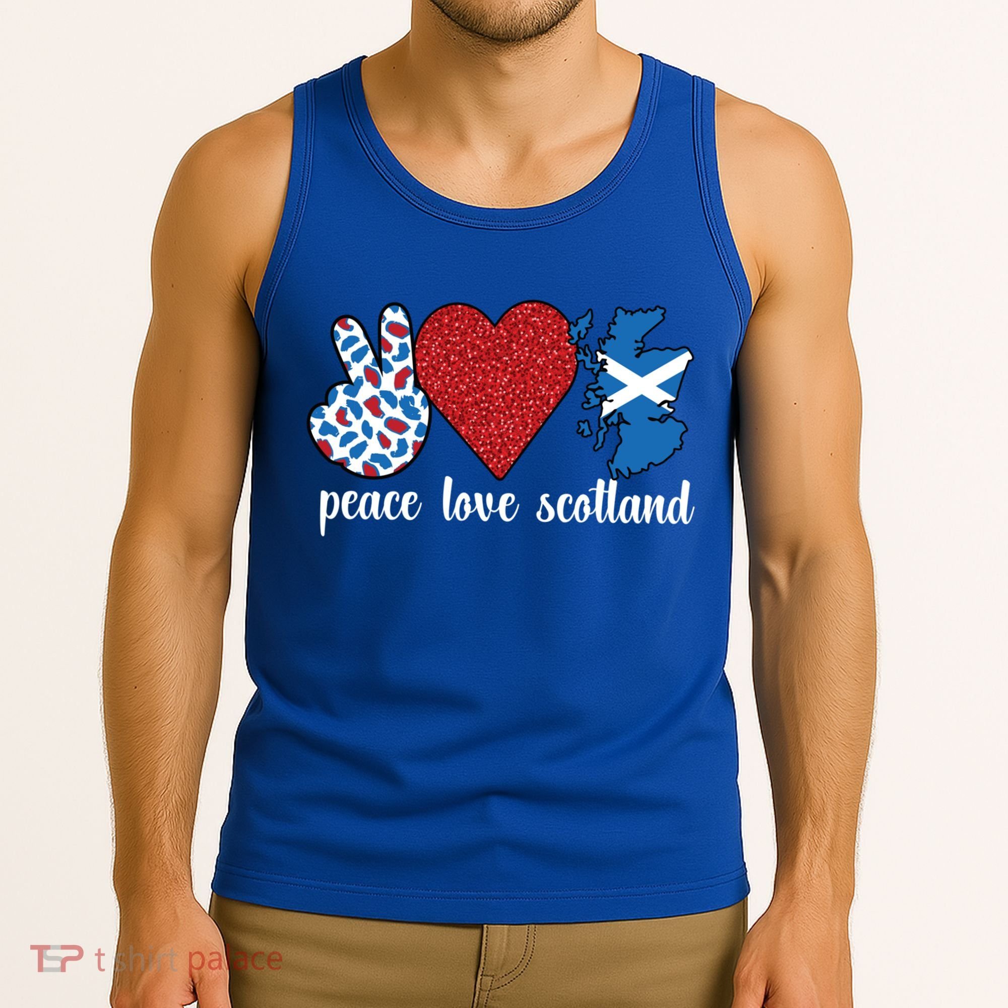 Love Scotland Proud Scottish Flag Scottish Roots Gift Tank Top
