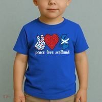 Love Scotland Proud Scottish Flag Scottish Roots Gift Toddler T-Shirt thumb 2