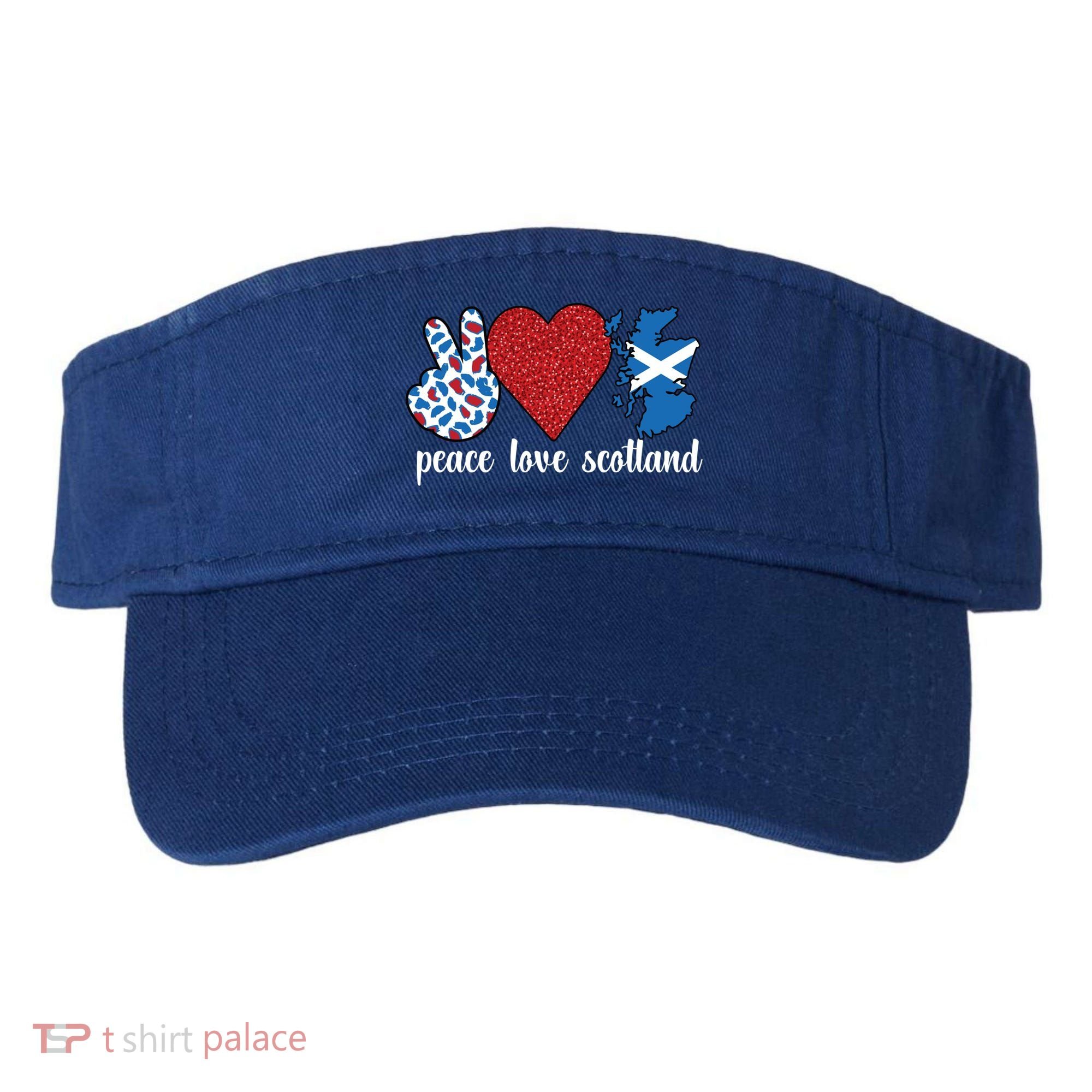 Love Scotland Proud Scottish Flag Scottish Roots Gift Visor