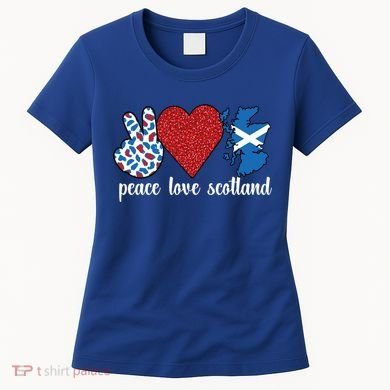 Love Scotland Proud Scottish Flag Scottish Roots Gift Women's T-Shirt