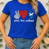 Love Scotland Proud Scottish Flag Scottish Roots Gift Women's T-Shirt thumb 2