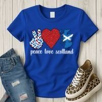 Love Scotland Proud Scottish Flag Scottish Roots Gift Women's T-Shirt thumb 3