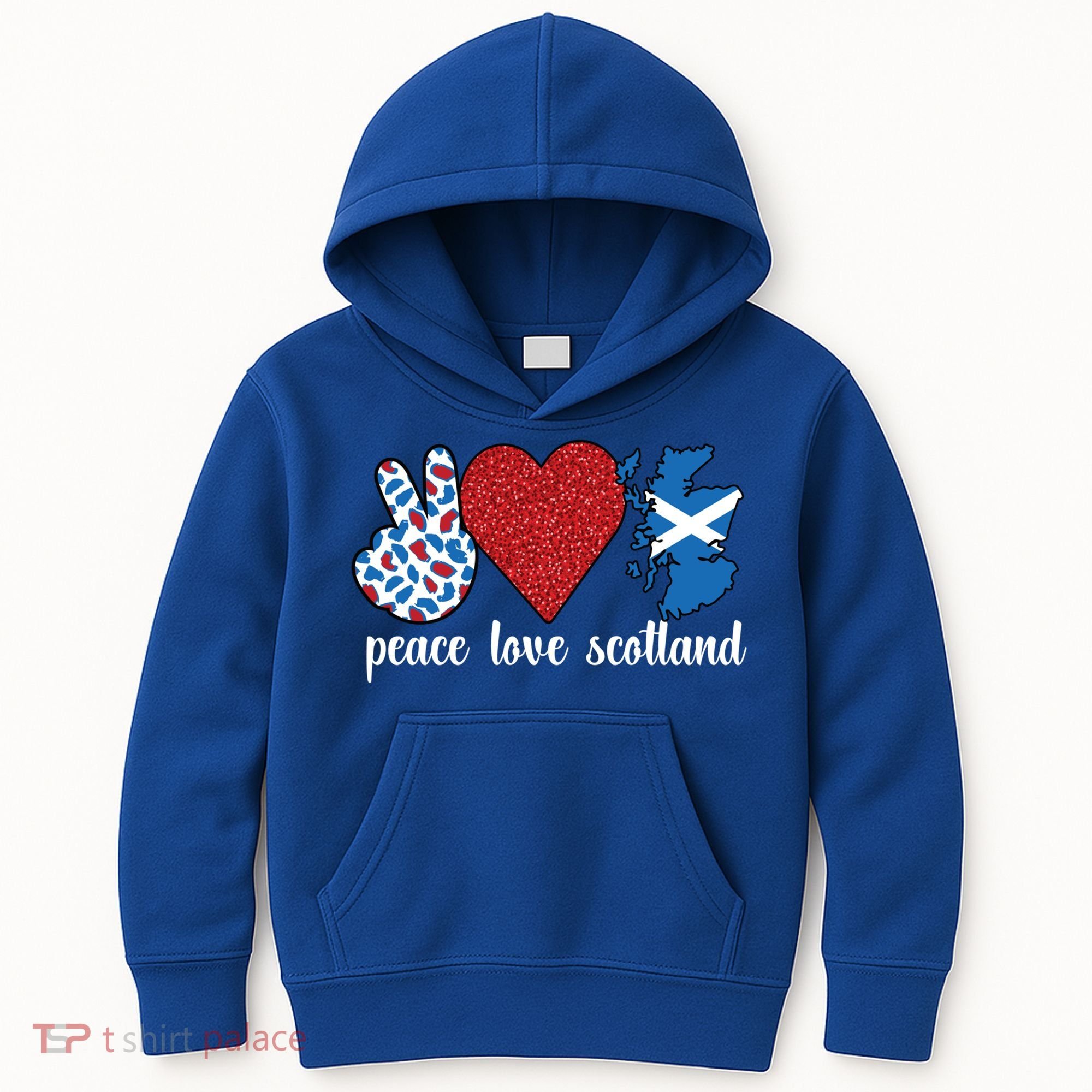 Love Scotland Proud Scottish Flag Scottish Roots Gift Kids Hoodie