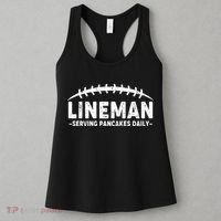 Lineman Serving Pancakes Daily Football Women's Tank Top thumb 3