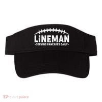 Lineman Serving Pancakes Daily Football Visor thumb 0