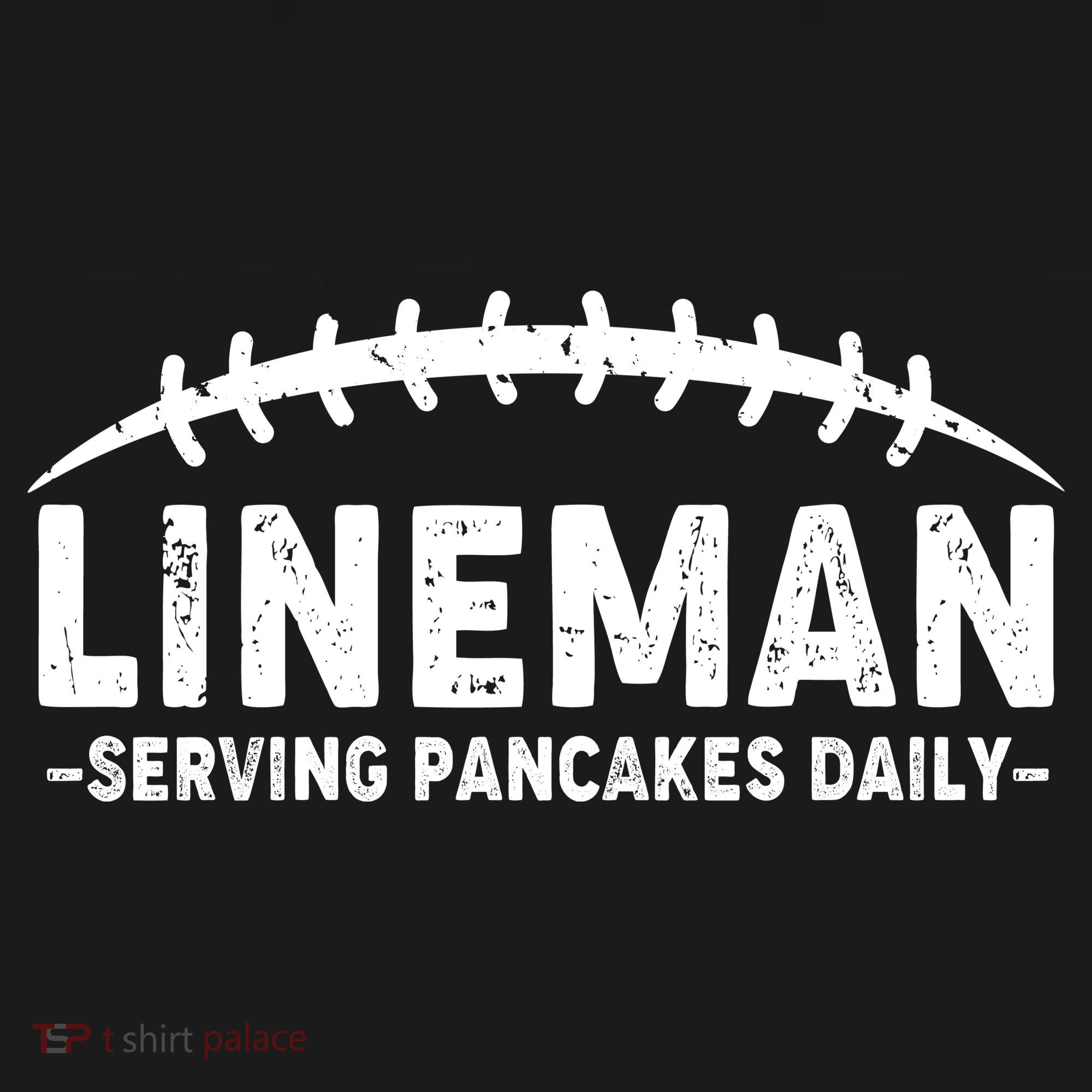 Lineman Serving Pancakes Daily Football Kids T-Shirt