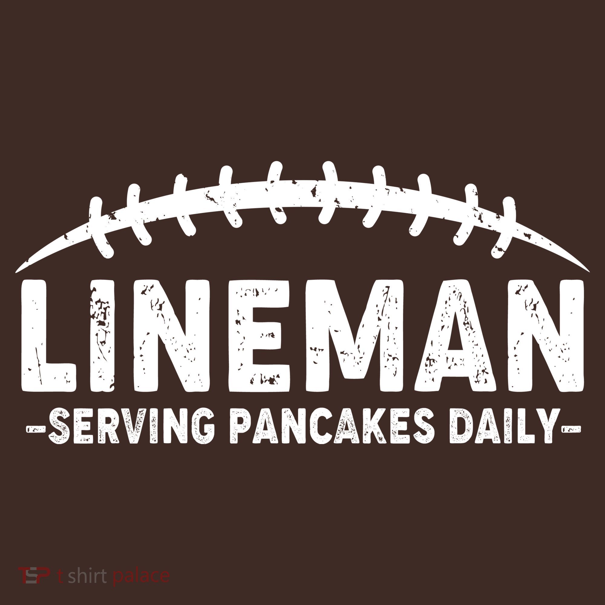 Lineman Serving Pancakes Daily Football Apron