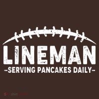 Lineman Serving Pancakes Daily Football Coaster thumb 2
