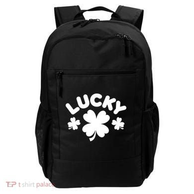 Lucky St Patricks Day Clover Festive Backpack
