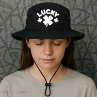 Lucky St Patricks Day Clover Festive Bucket Hat thumb 3