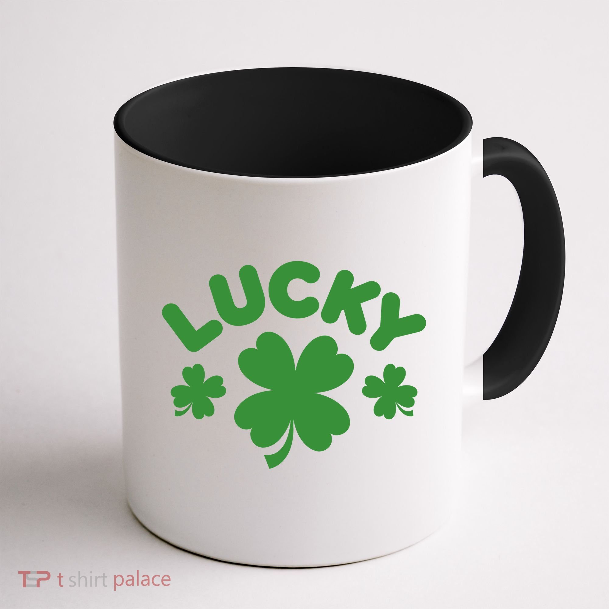 Lucky St Patricks Day Clover Festive Coffee Mug