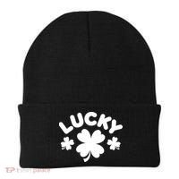 Lucky St Patricks Day Clover Festive Beanie thumb 0